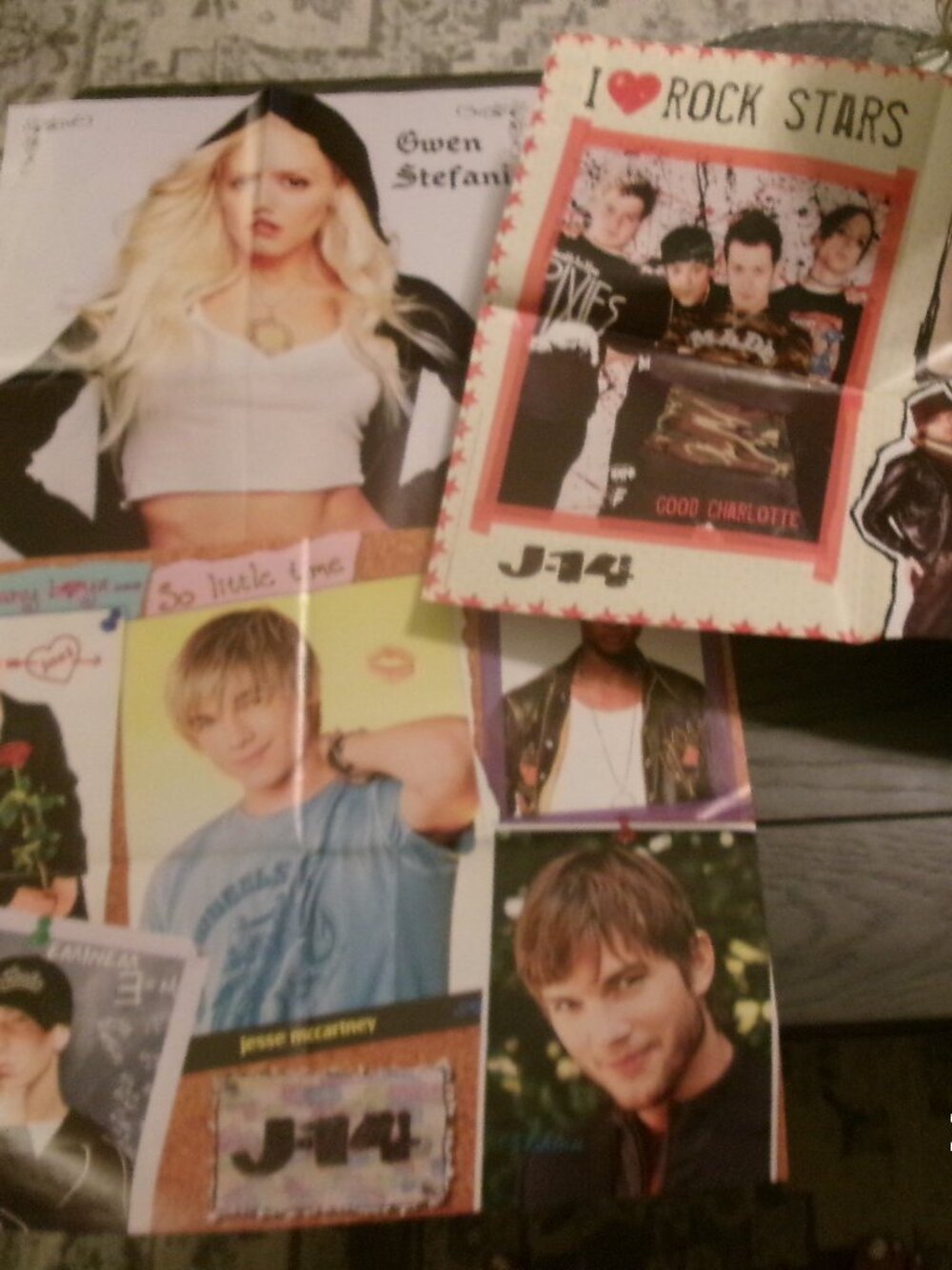 1990's J-14 Teen Magazine 2 Sided Posters Rock Bands, Gwen, Chad MM, Boys VTG